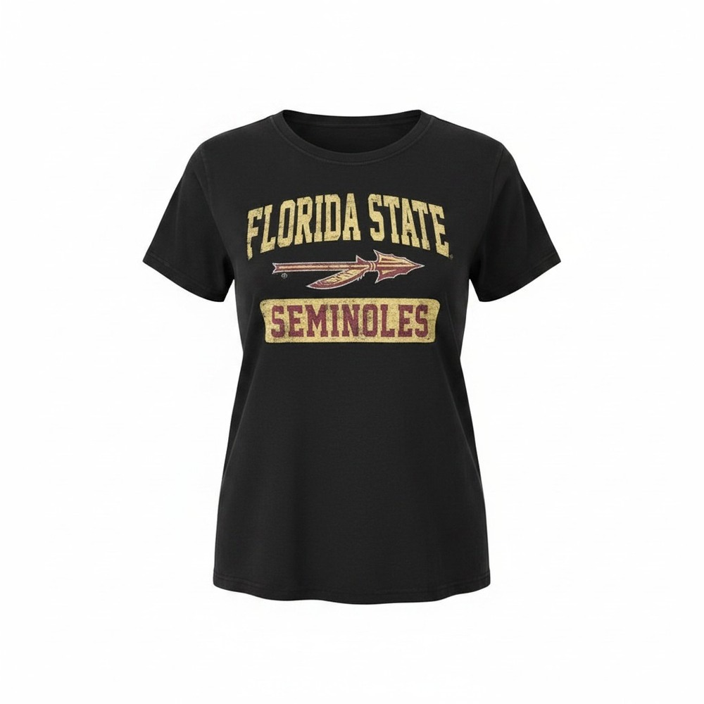 Florida State Seminoles FSU Graphic T-Shirt Black Womens 3XL NCAA Collegiate - Picture 1 of 9
